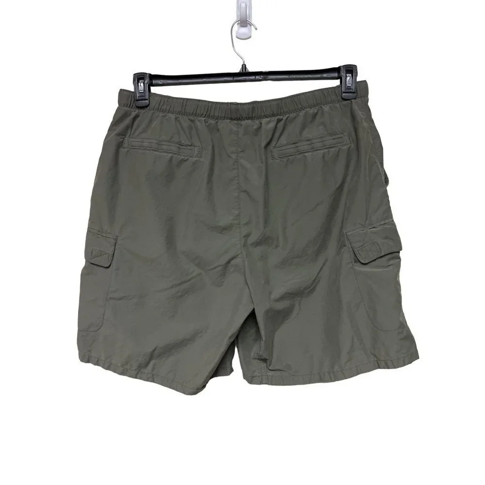 Columbia Mesh Lined Cargo Olive Green Hiking Shorts Men's Size Large